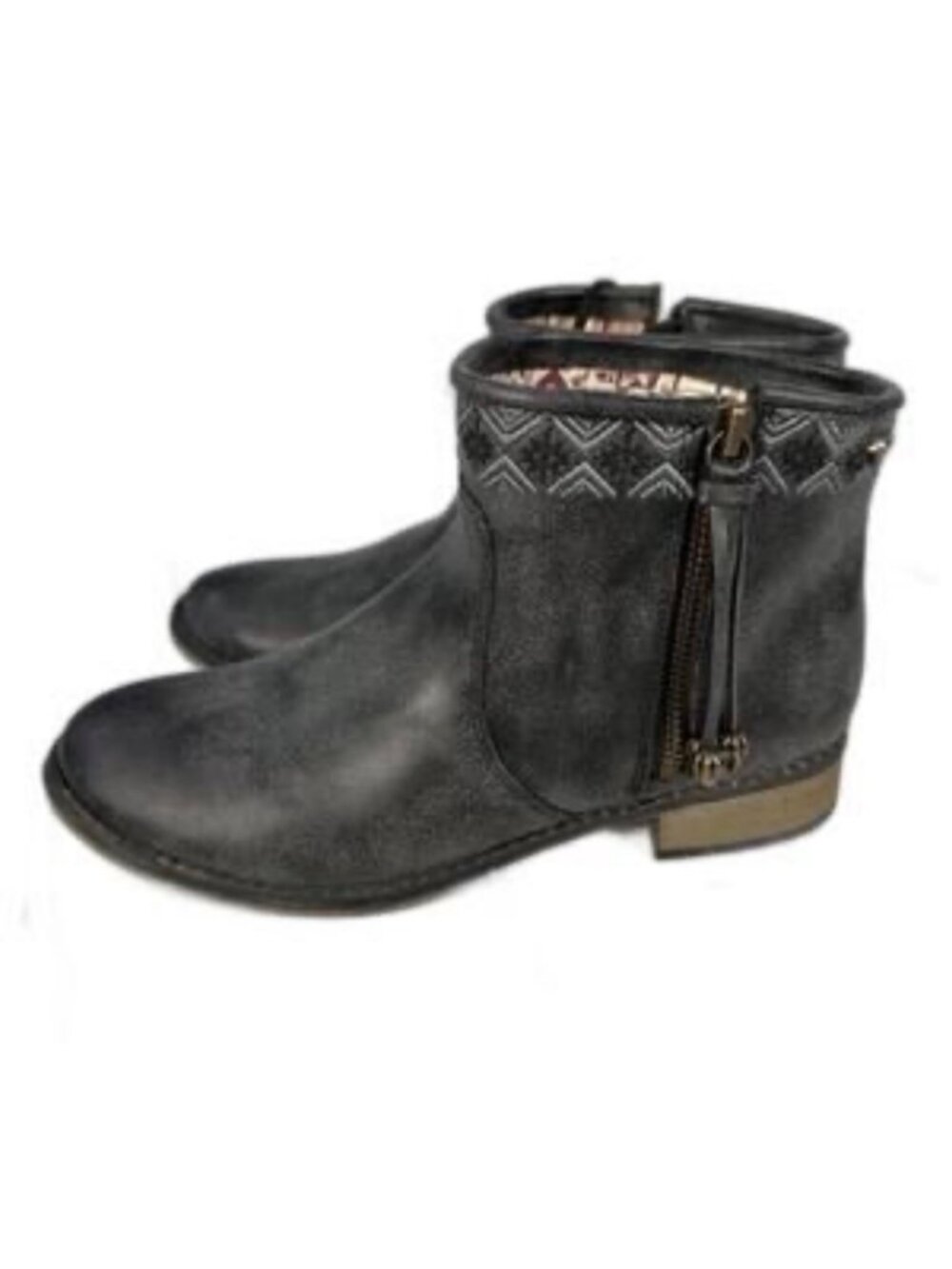 Roxy Sita Embroidered Ankle Boot Southwest Boho Inspired Beaded Accents NWOT 10